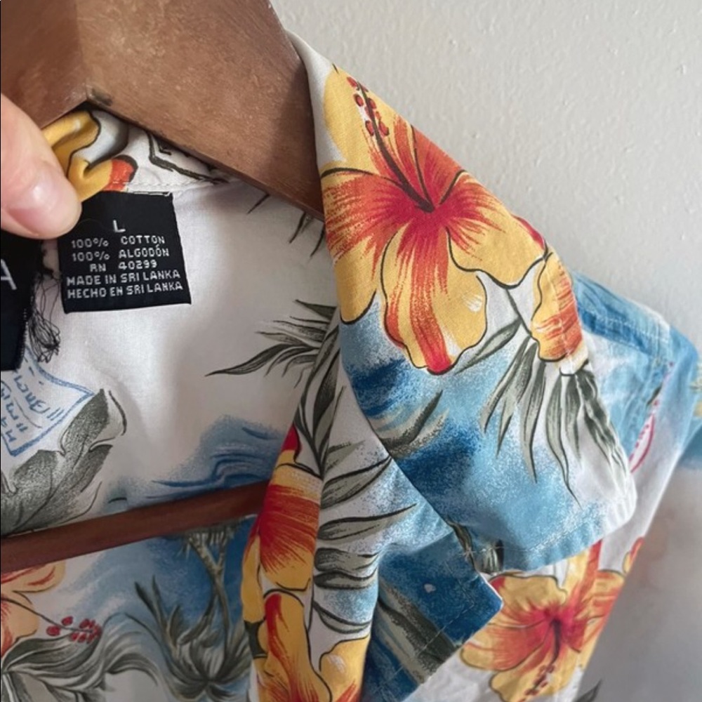 Vintage Hawaiian Aloha Shirt Sz L - Picture 3 of 5